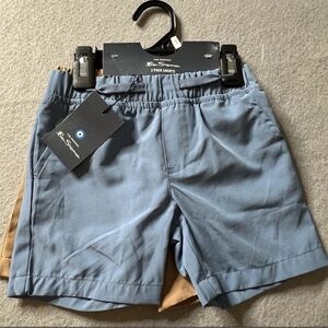 NEW Ben Sherman Shorts 2 Pack Set Boys 2T Blue Khaki Neutral Classic Preppy